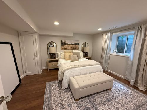 After — new basement bedroom in Pepper Pike, OH — Manzil