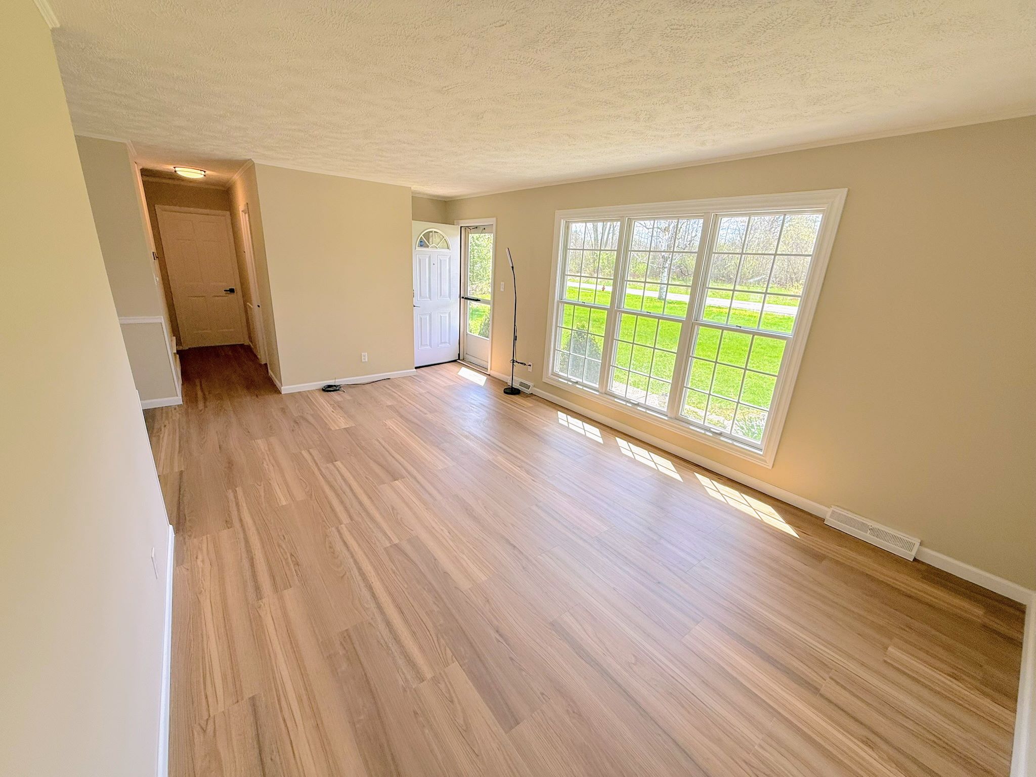 Bright finished living area after the Cleveland whole-home renovation