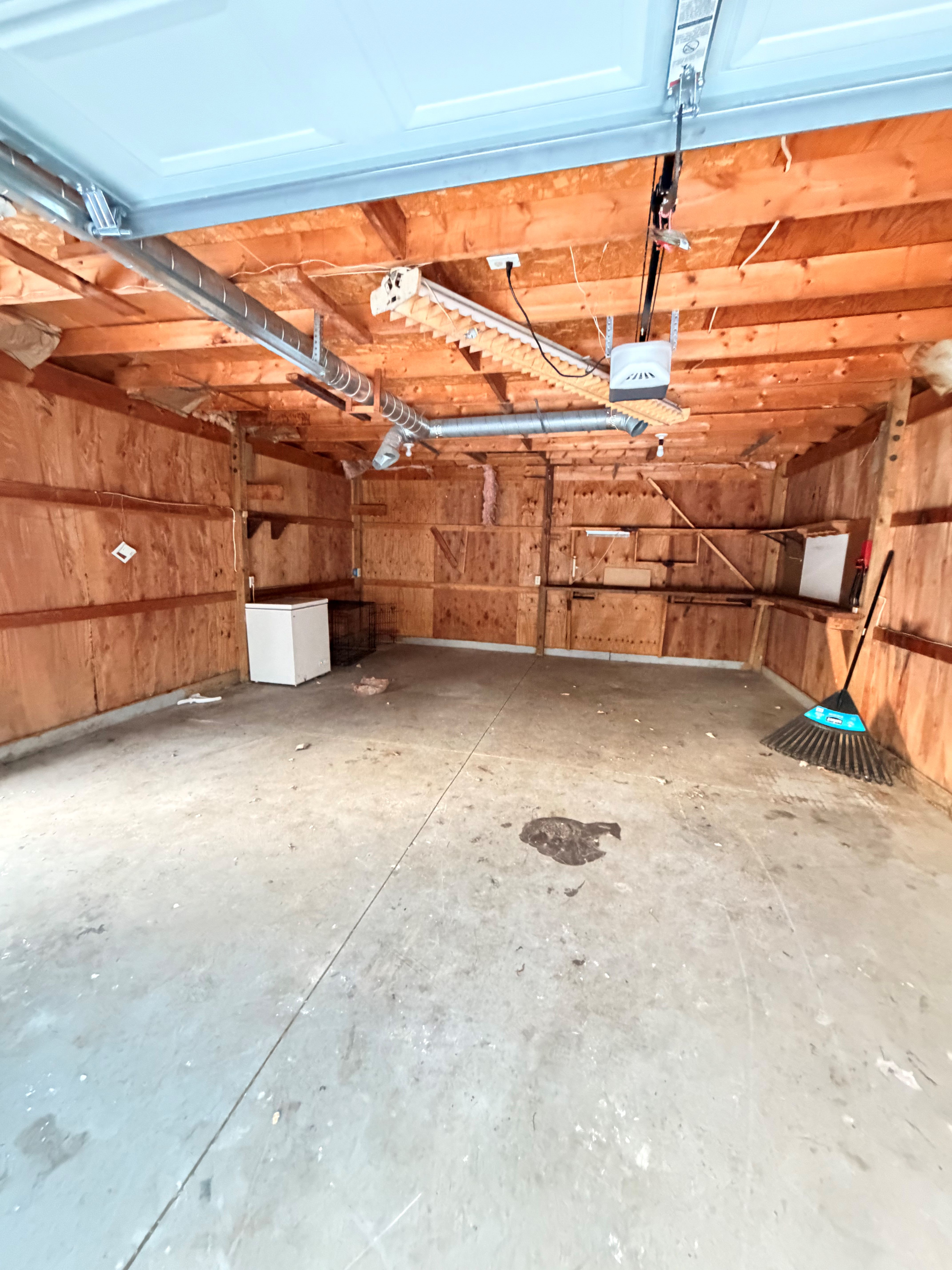 Before — unfinished detached garage in North Ridgeville, OH — Manzil Renovation