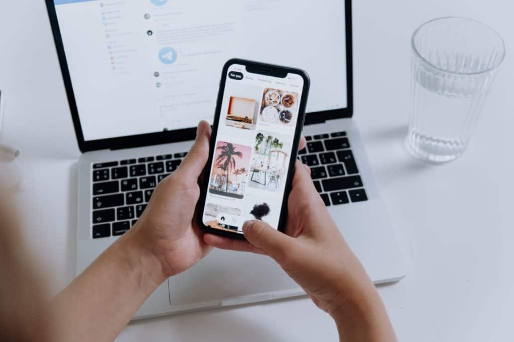 A person browsing the Instagram Explore Feed