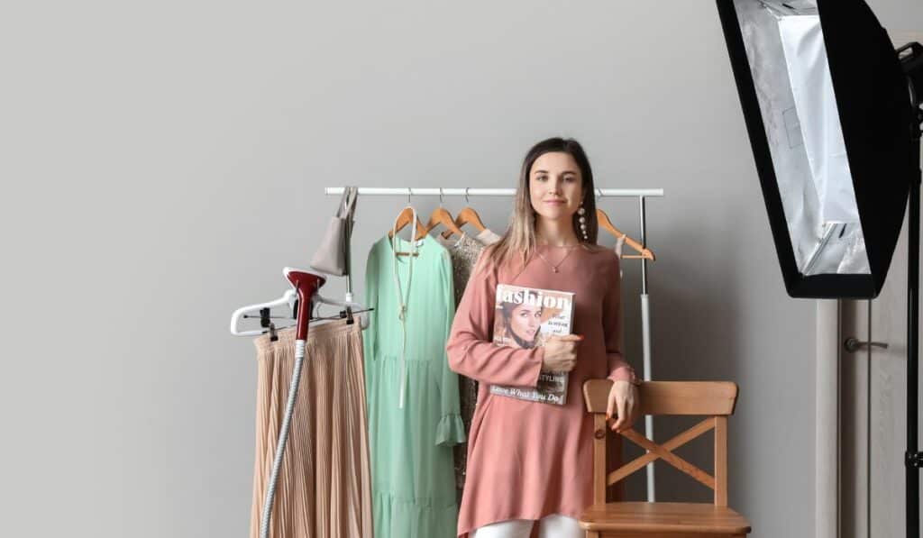 Using artificial lighting for clothing photography