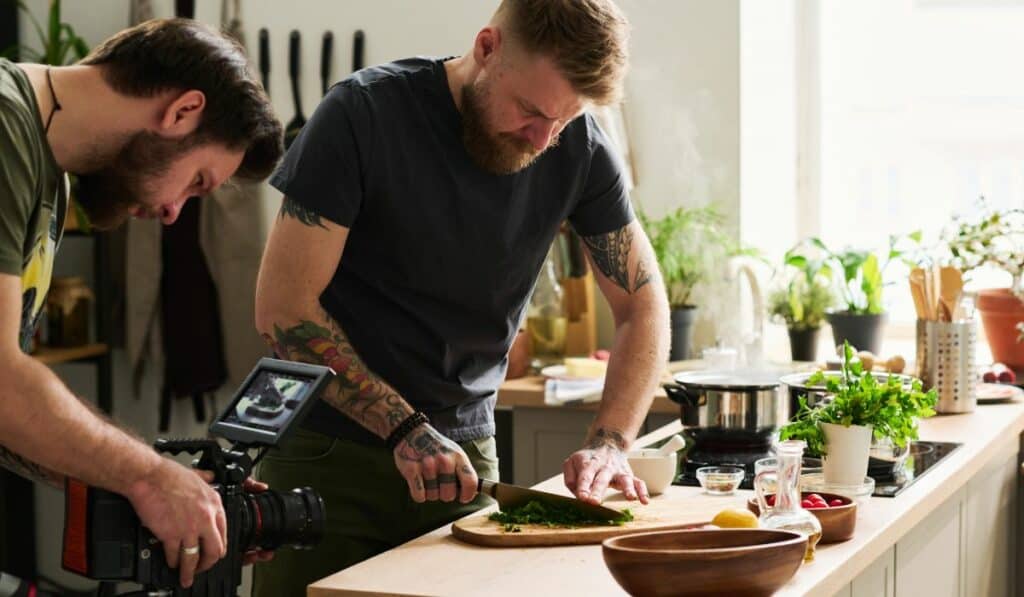 Recording Chef Cooking