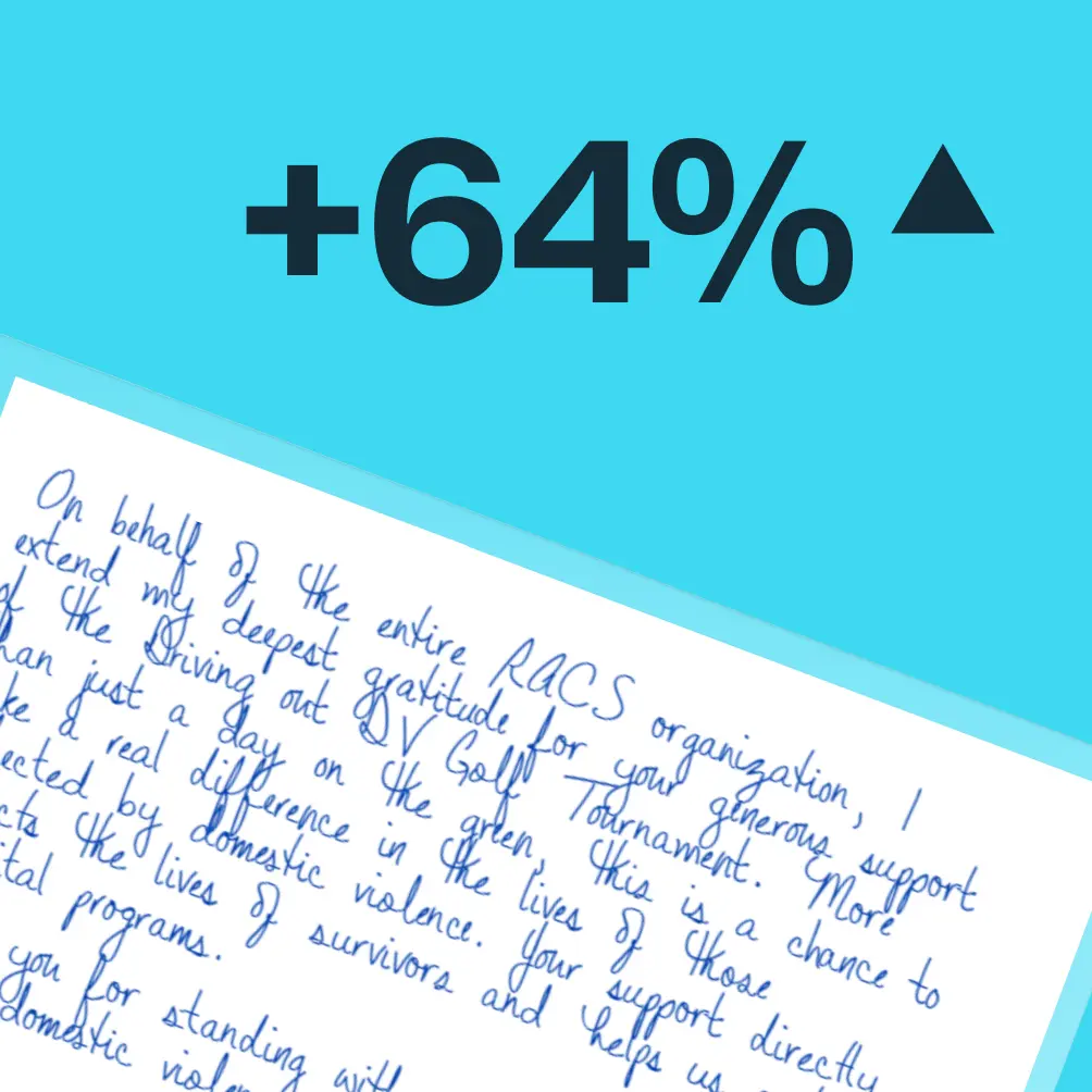 Image showing 64% increase