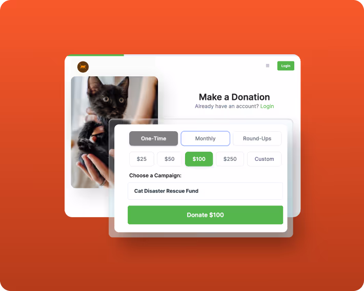 Donation form