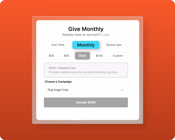 Recurring donations