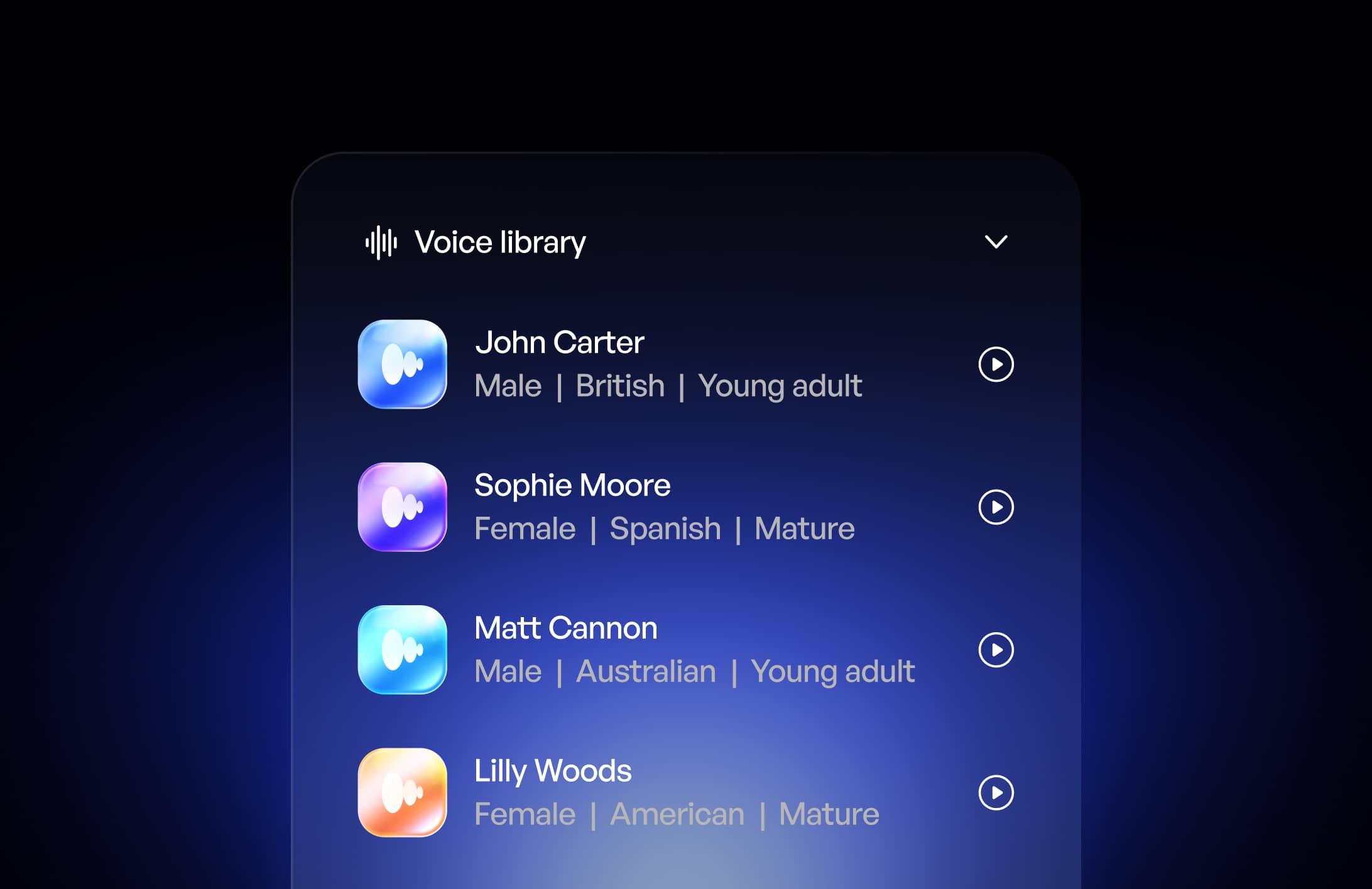 Natural Expressive Voices - VoiceCloud - Webflow Template | BRIX Templates