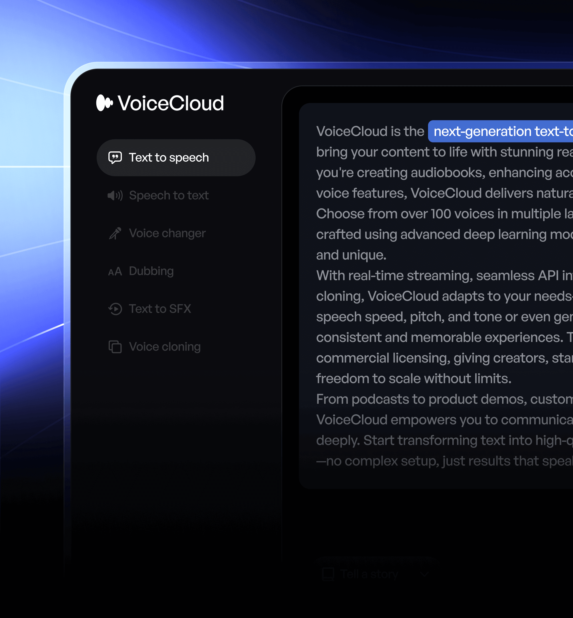 Sign In - VoiceCloud - Webflow Template | BRIX Templates