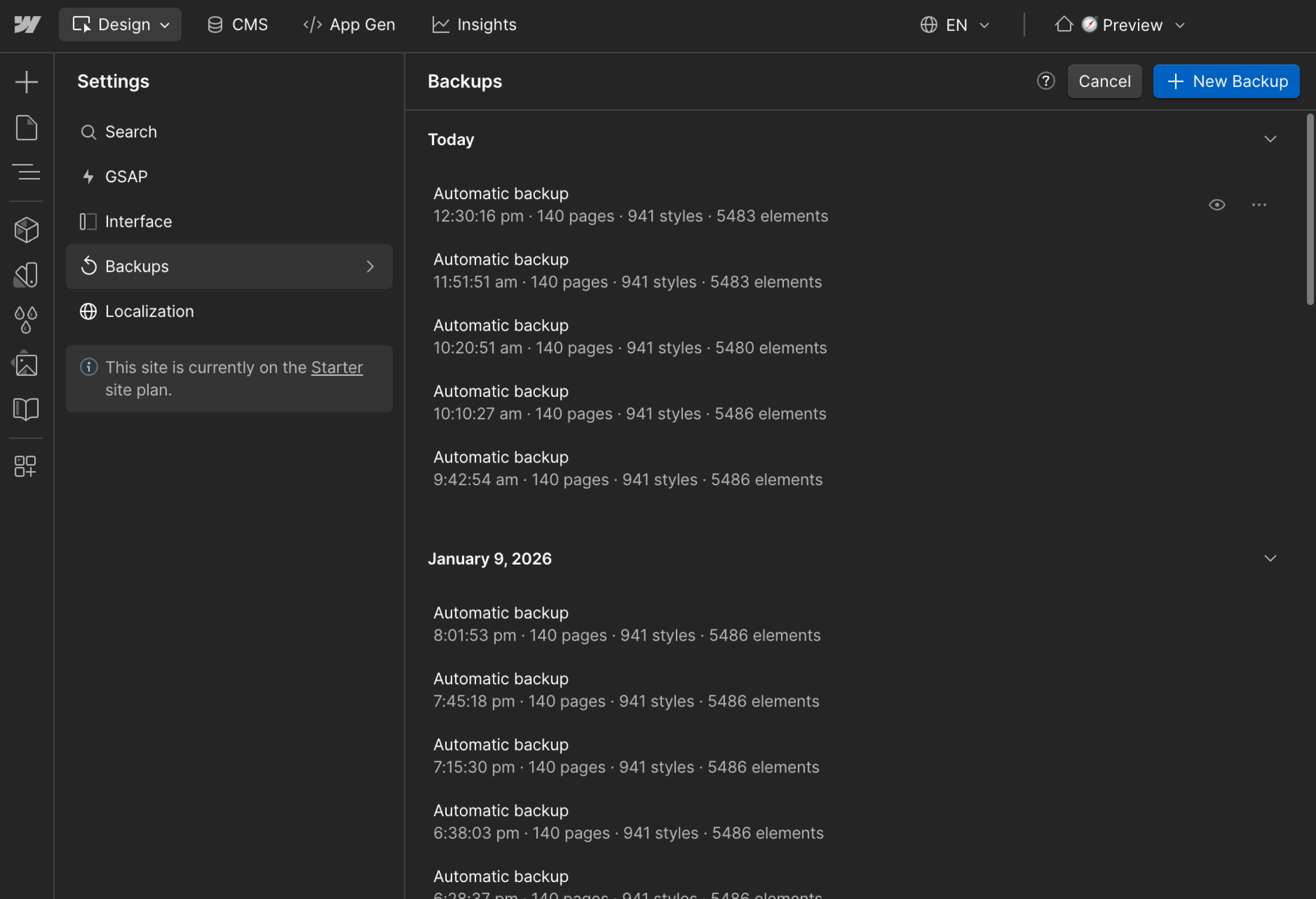Backups - VoiceCloud - Webflow Template | BRIX Templates