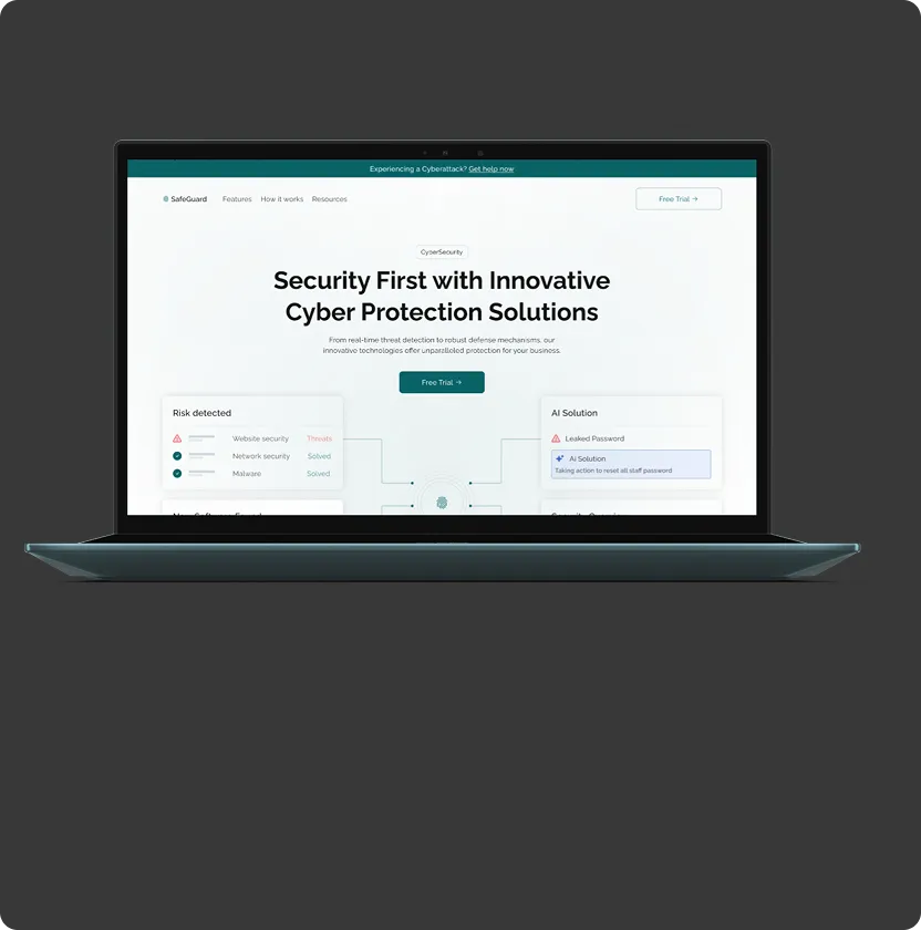 Safe Guard demo website