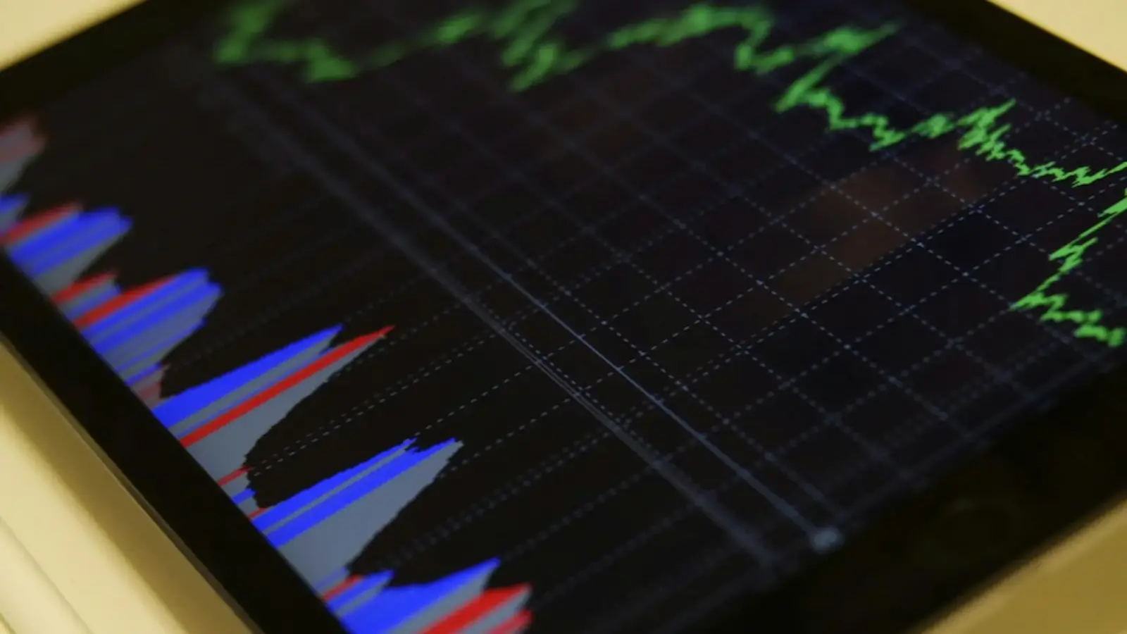 A stock tracking chart.