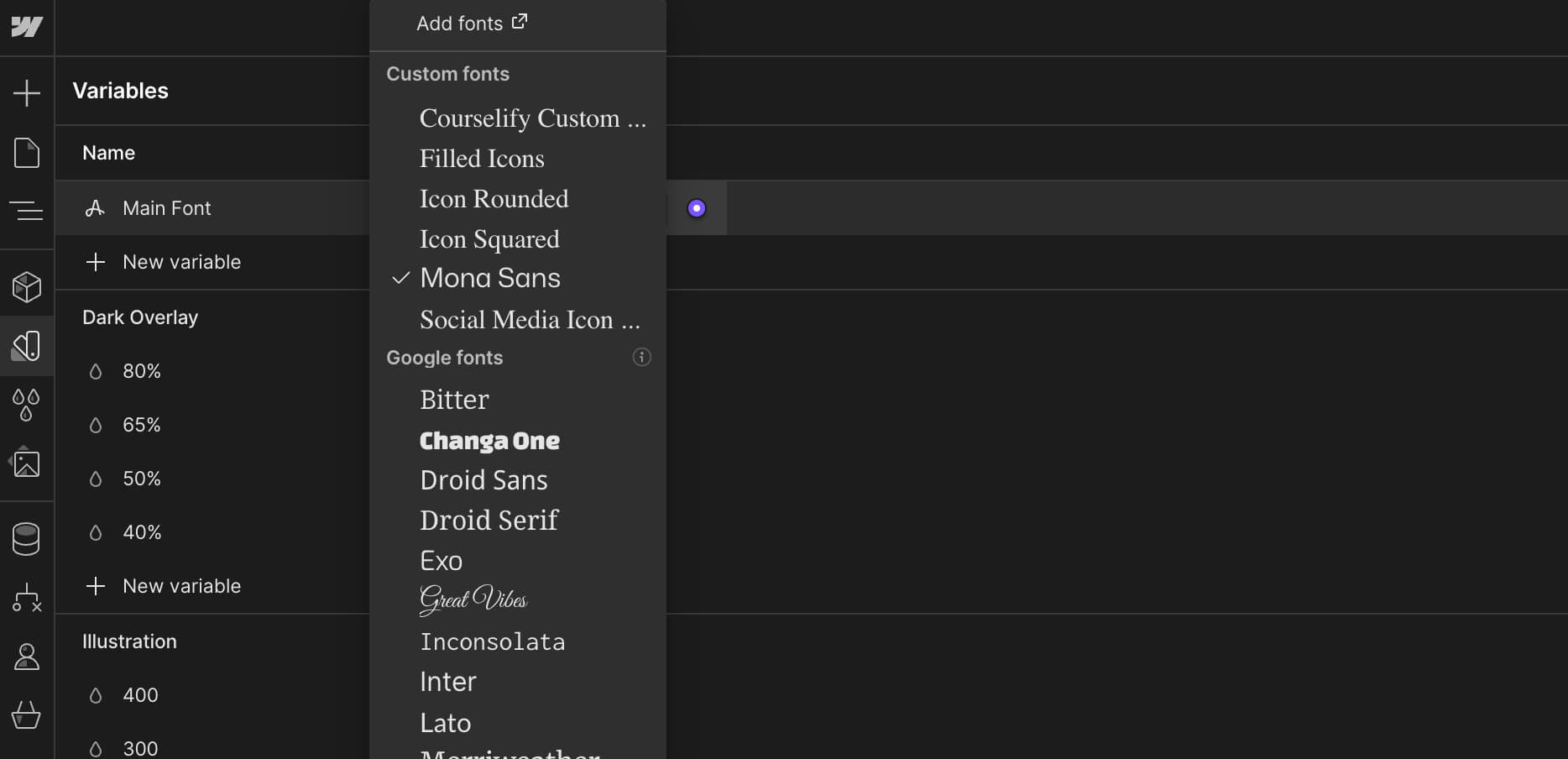 Typography - Courselify X Webflow Template