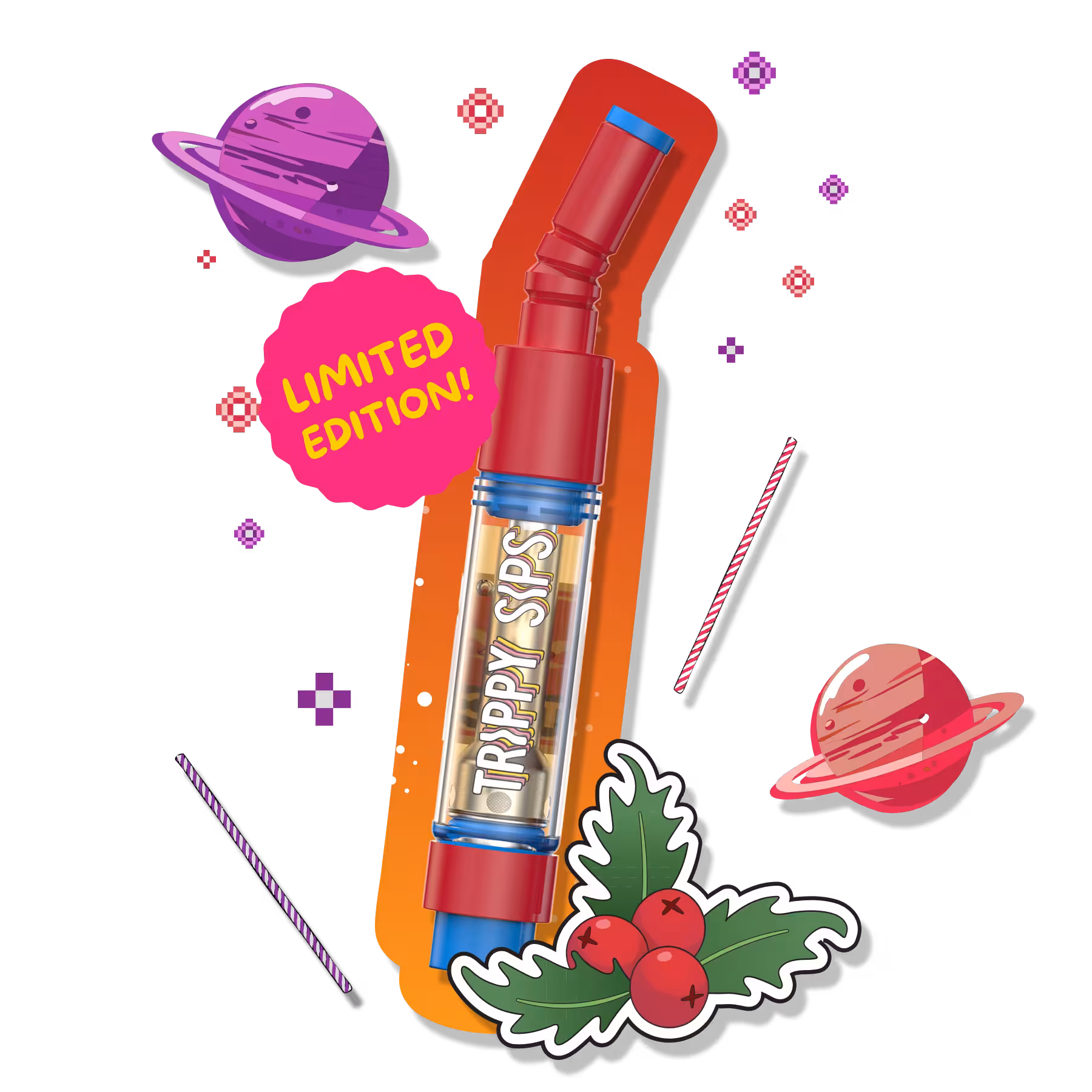 Trippy Sips Holiday Fruit Punch 510 Cartridge