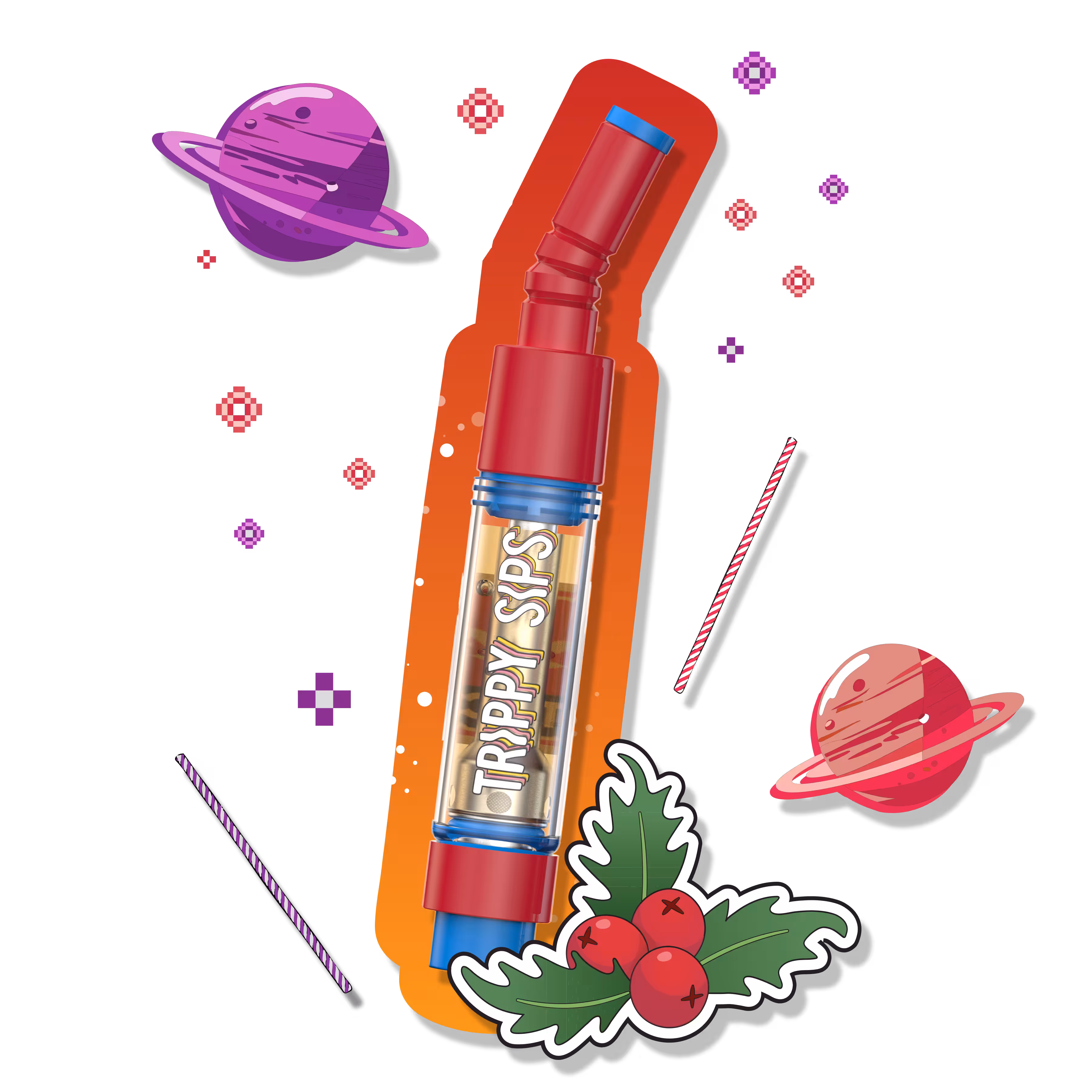 Trippy Sips Holiday Fruit Punch 510 Vape Cartridge