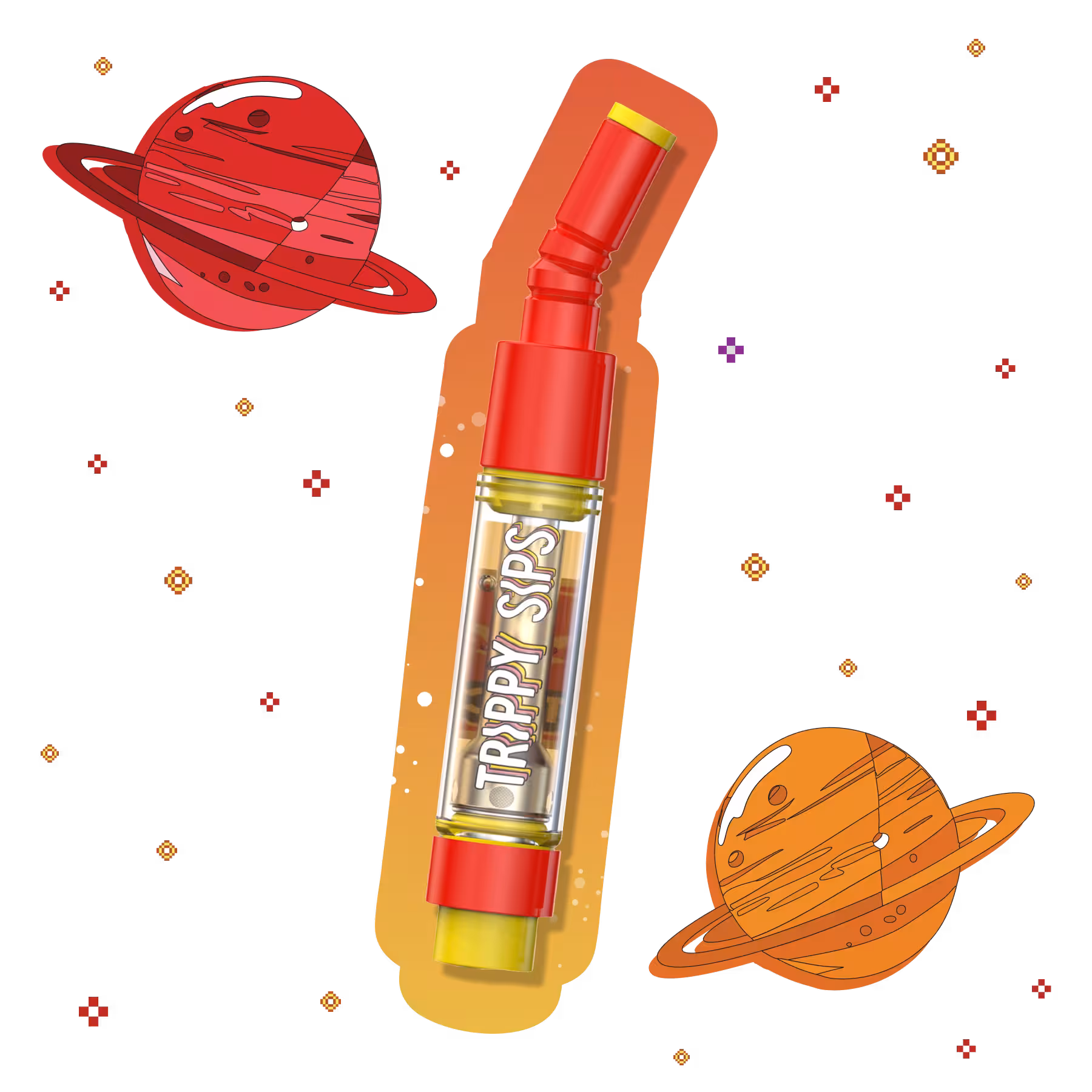 Trippy Sips Cranberry Gingerale Sativa Liquid Diamonds 510 Vape Cartridge 