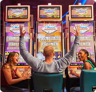 Turfway Park large-format display installation in main concourse
