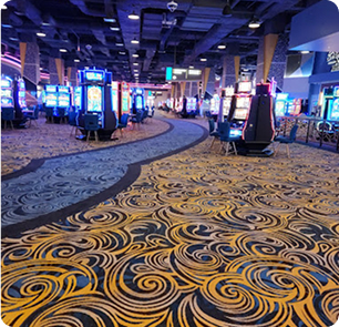 Turfway Park LED video wall in entertainment area