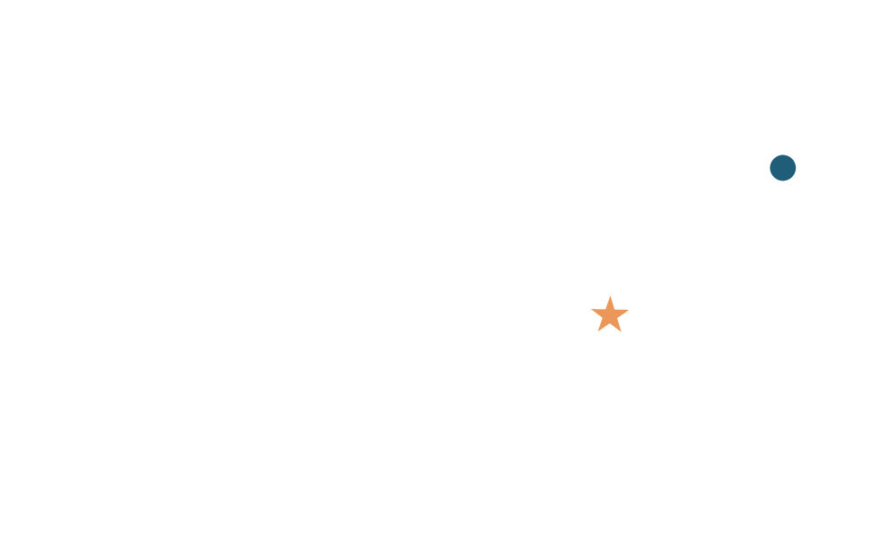 Shape of USA illustratingPaige MacKinnon's move from the upper East Coast to Nashville, TN