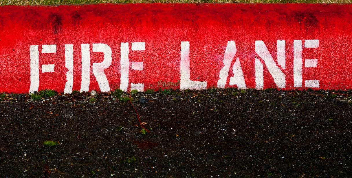 Image of Fire Lane Stencling