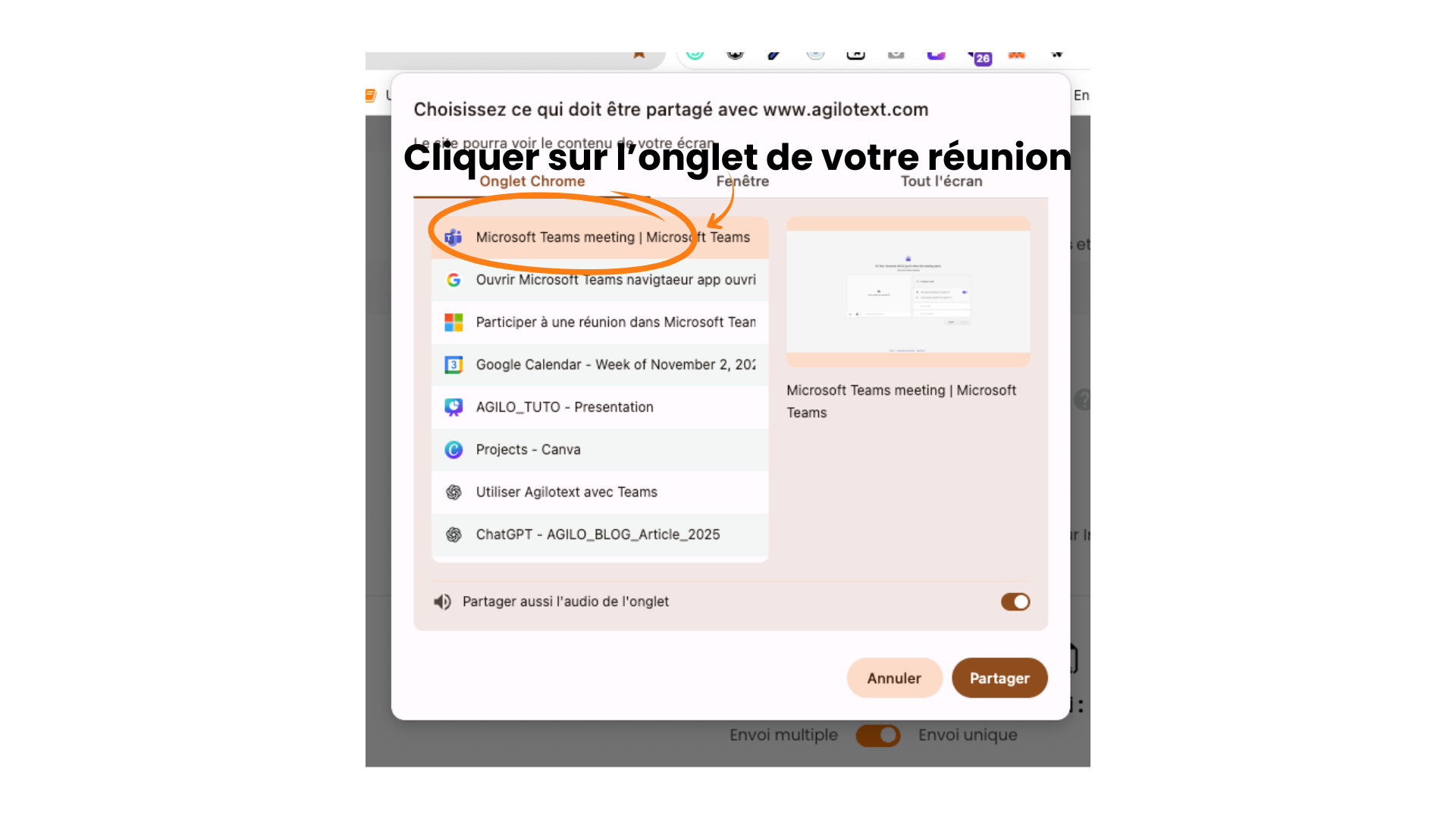 Agilotext Microsoft Teams