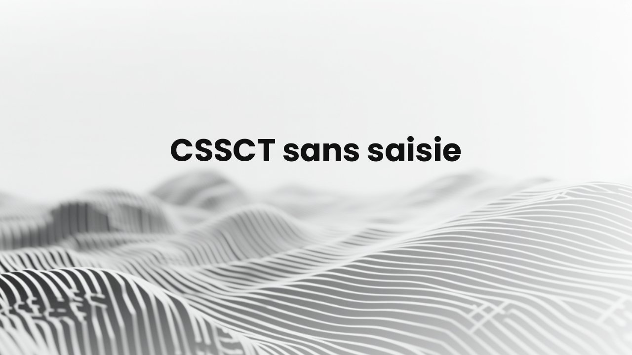 compte rendu cssct