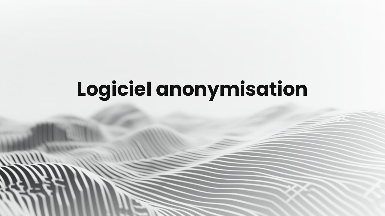 logiciel anonymisation