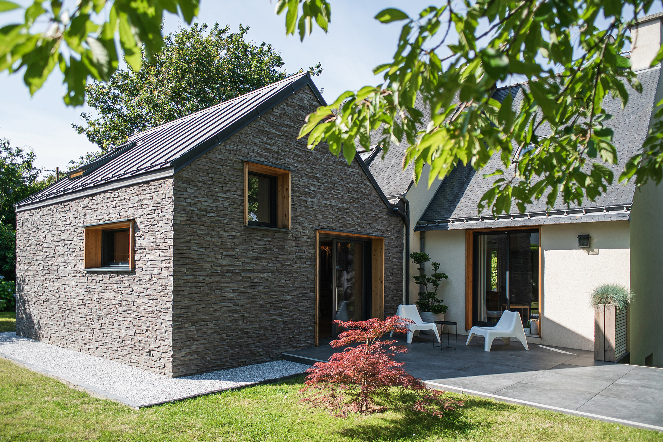 Oïkos Architectes — Rénovation et extension maison Auray