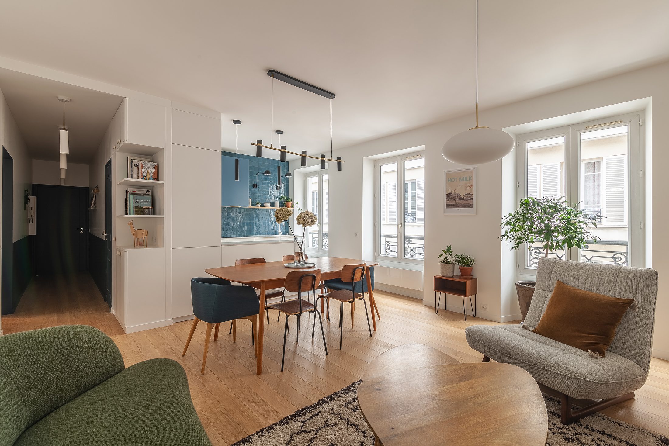 Oïkos Architectes — Rénovation complète appartement 68m² Paris Montmartre — photo 1