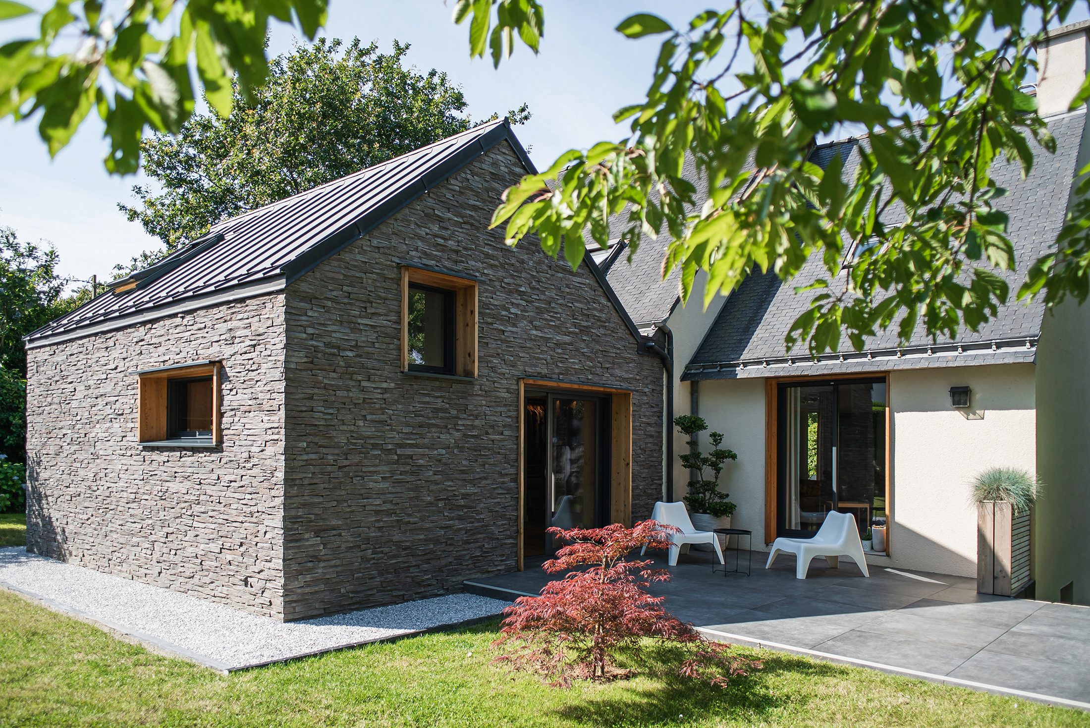Oïkos Architectes — Rénovation et extension maison Auray