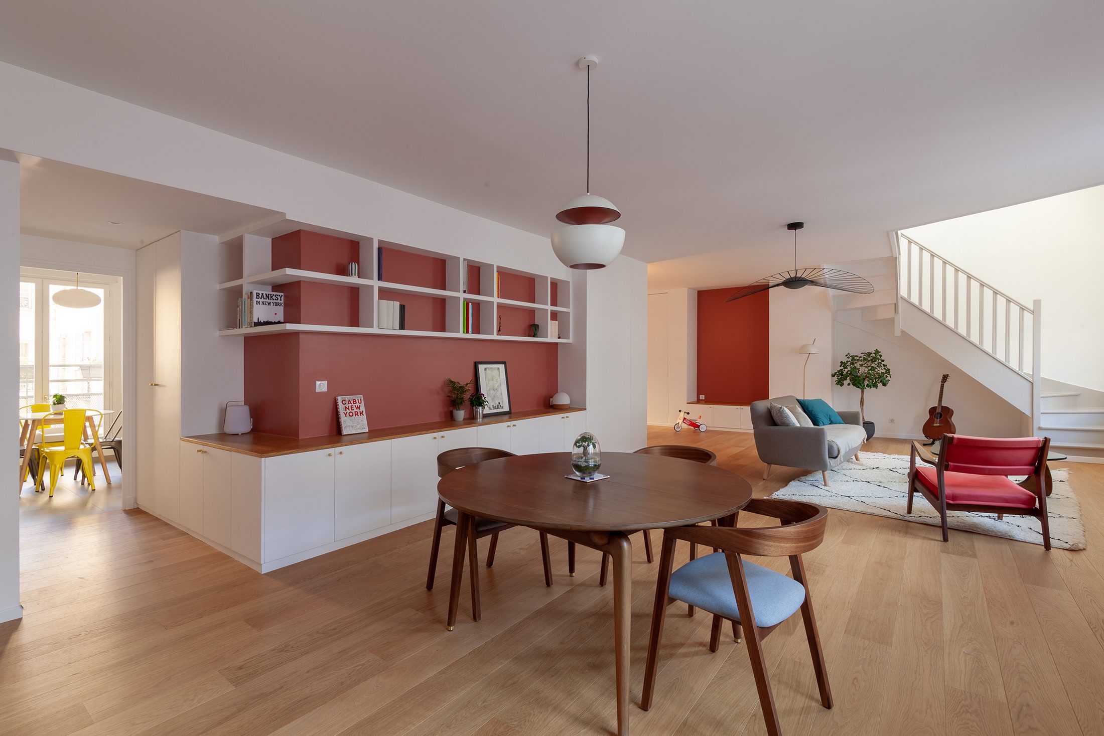Oïkos Architectes — Rénovation complète duplex 140m² Paris Batignolles