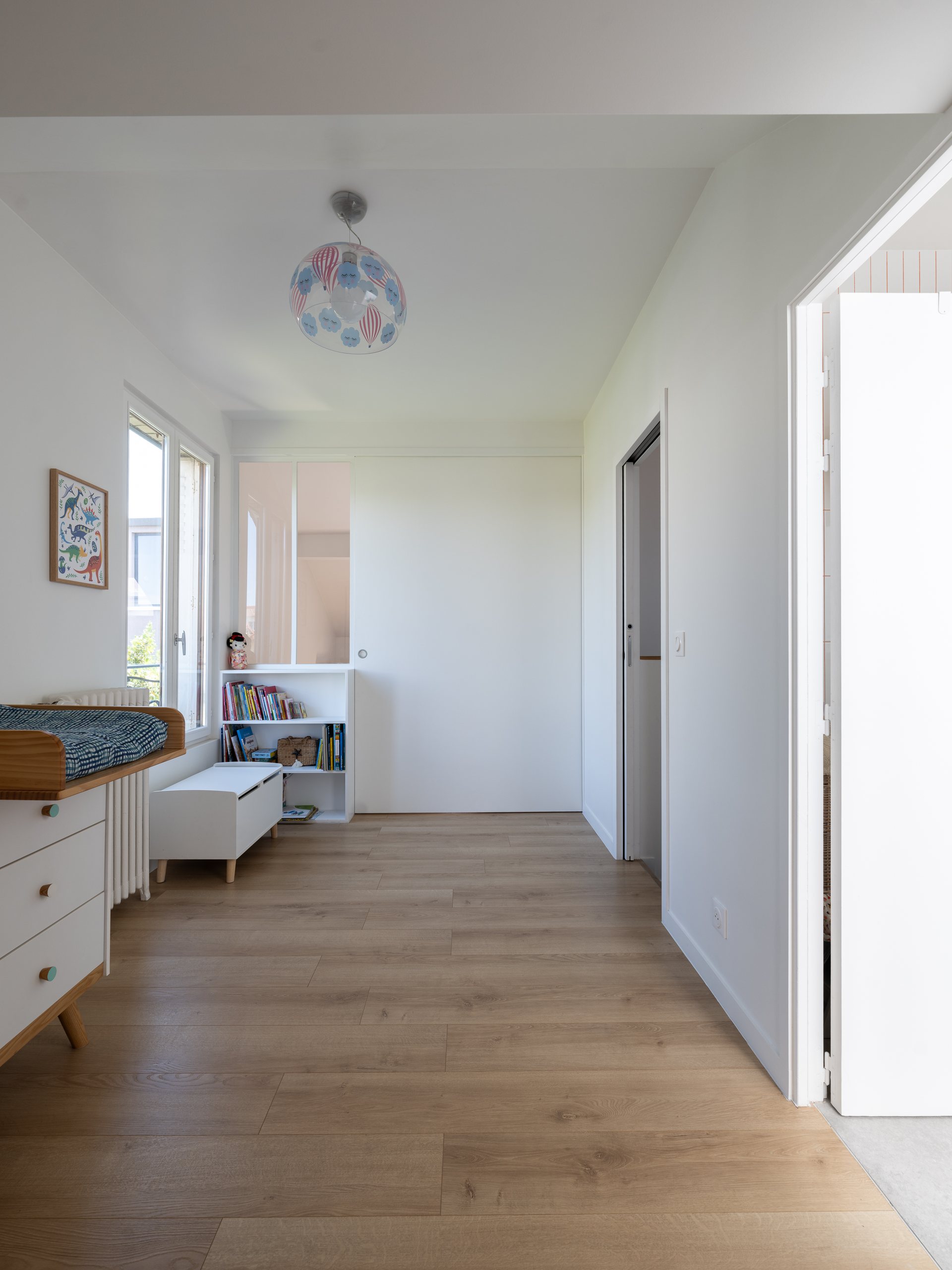 Oïkos Architectes — Maison à Colombes — la chambre supplémentaire dans le nouvel étage