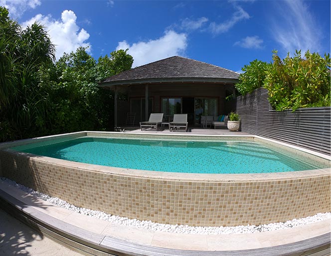 Beach villa with private pool