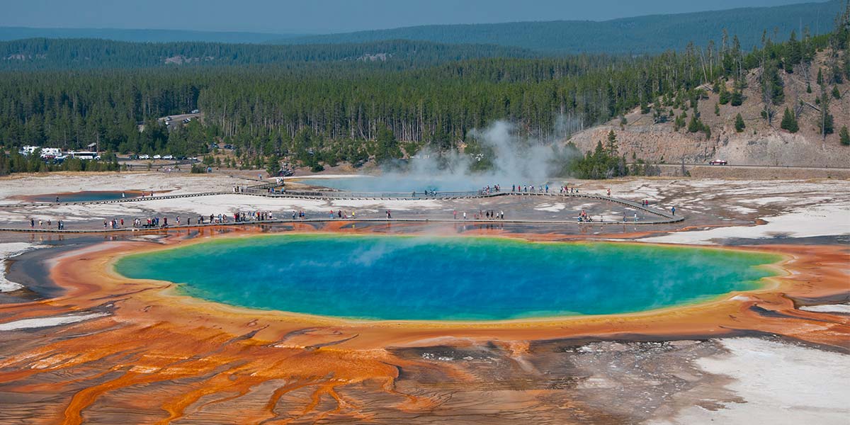 Grand Prismic Spring at Yellowstone