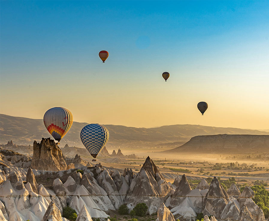 Balloons taking off in Turkey