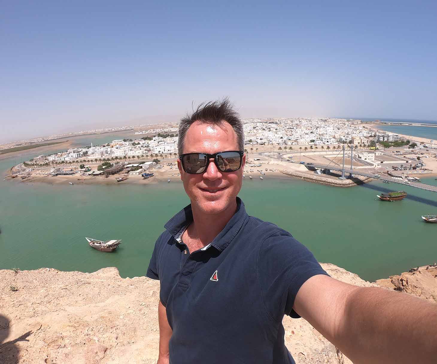 Portrait of the author in Oman