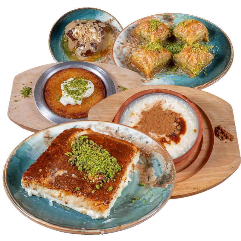 Traditionelle türkische Nachspeisen im My Közet Restaurant