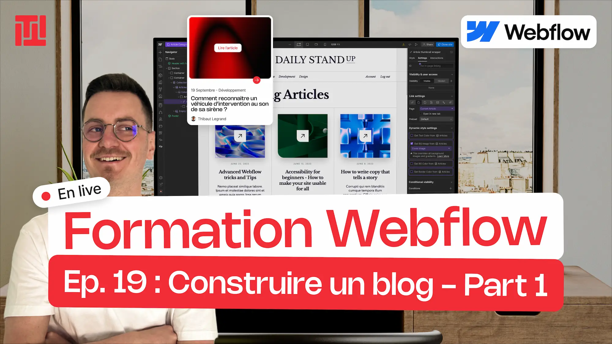 Épisode 19 : Construire un blog - Part 1 - Formation Webflow