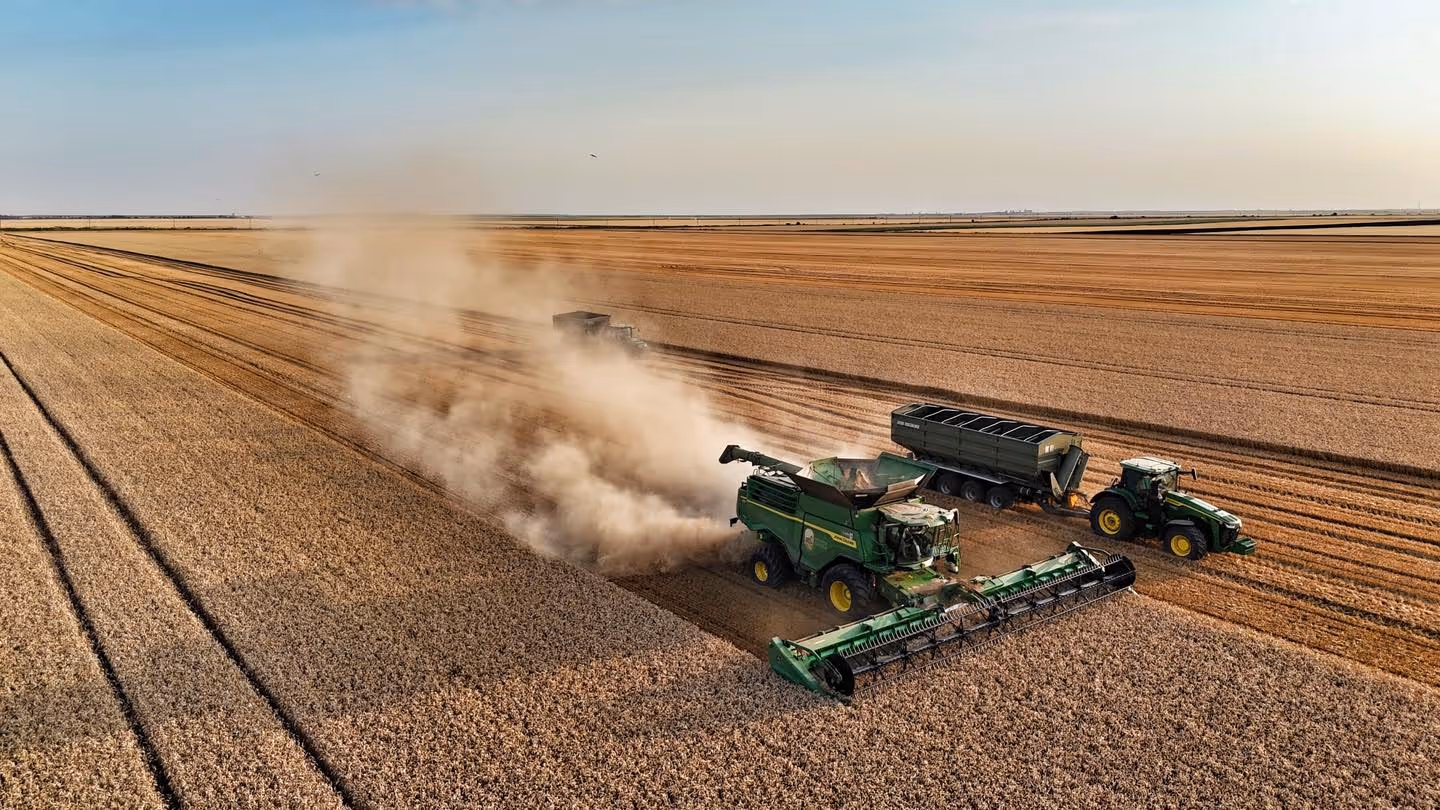 Збирання урожаю техніка Кобзаренка