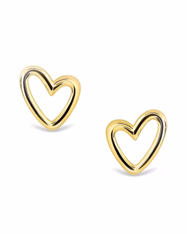 Pendientes de Corazón Abierto en Oro, foto de producto - Joyería Cayou