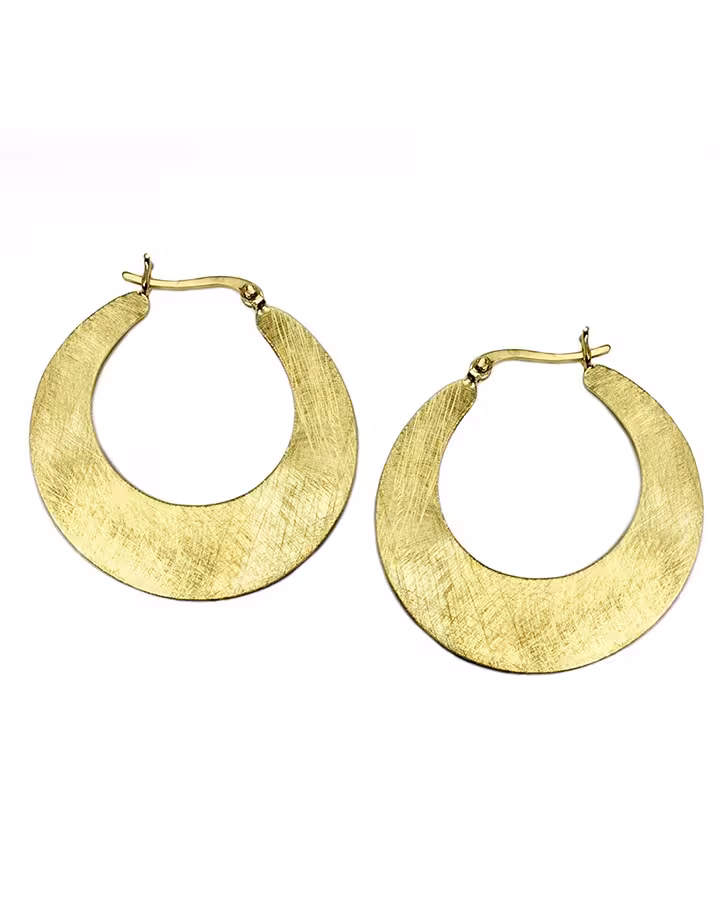 Pendientes de Aro Luna Grandes en Oro, foto de producto - Joyería Cayou