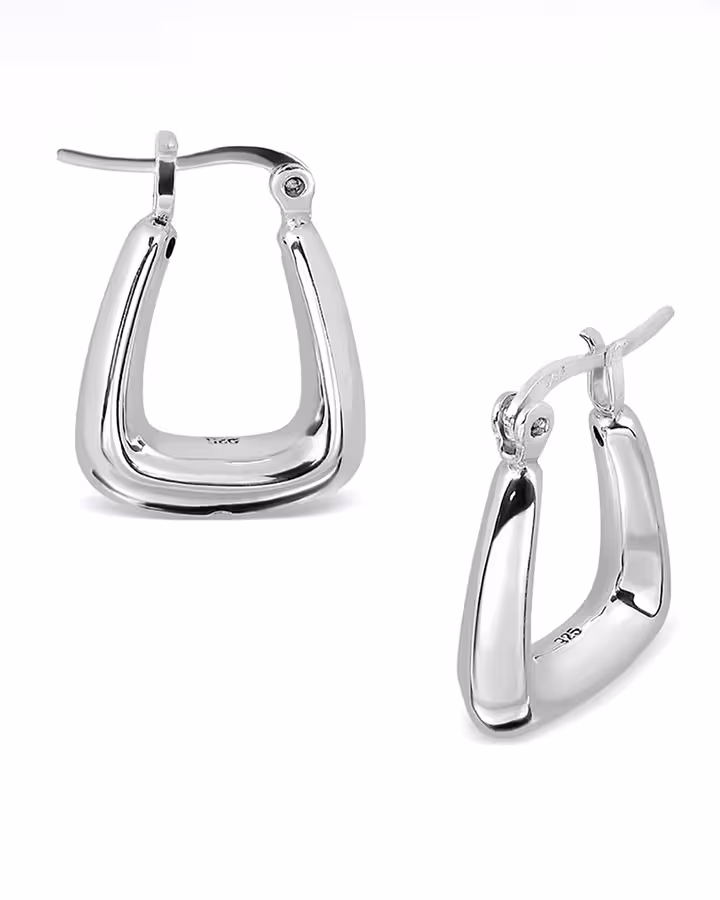 Pendientes de Aro Aria en Plata, foto de producto - Joyería Cayou