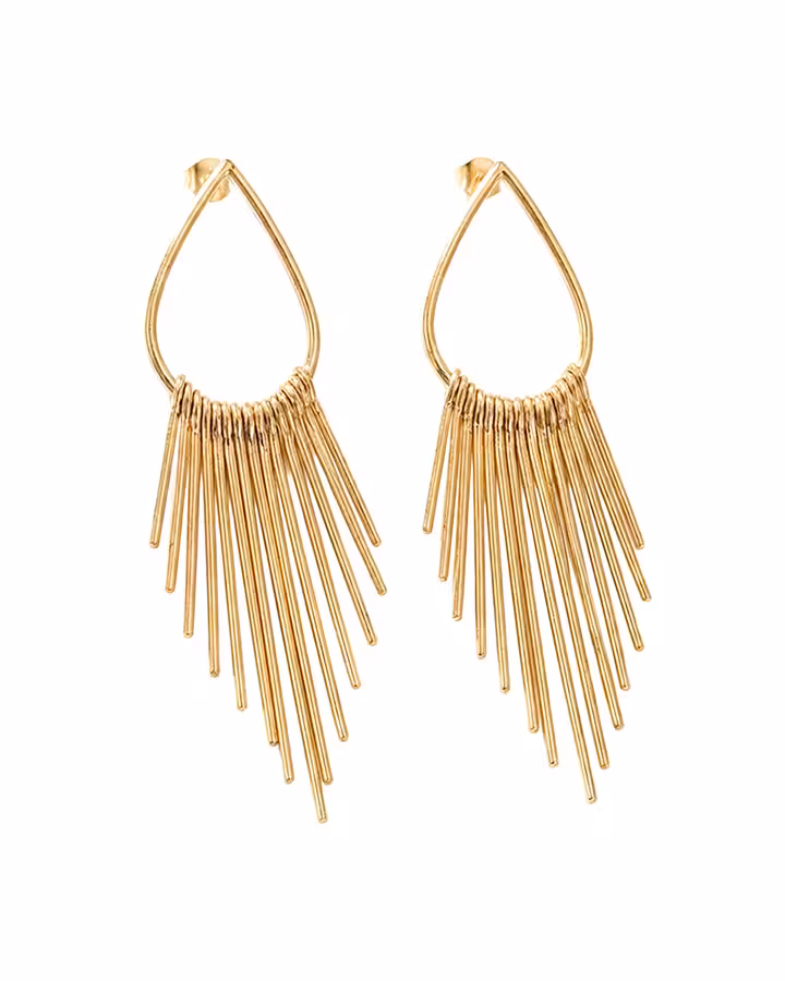 Pendientes Solara en Oro, foto de producto - Joyería Cayou