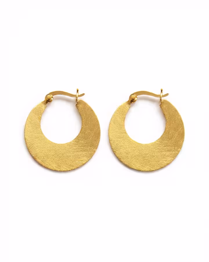 Pendientes de Aro Luna Pequeños en oro, foto de producto - Joyería Cayou