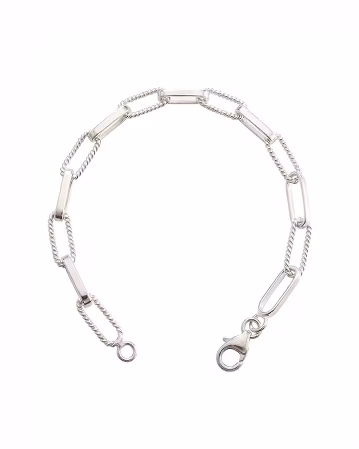 Pulsera Textura en plata, foto de producto - Joyería Cayou