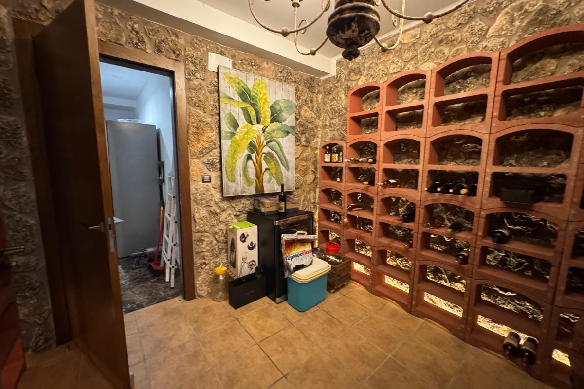 Exclusive wine cellar luxury villa El Campello rustic style stone walls premium collection Costa Blanca