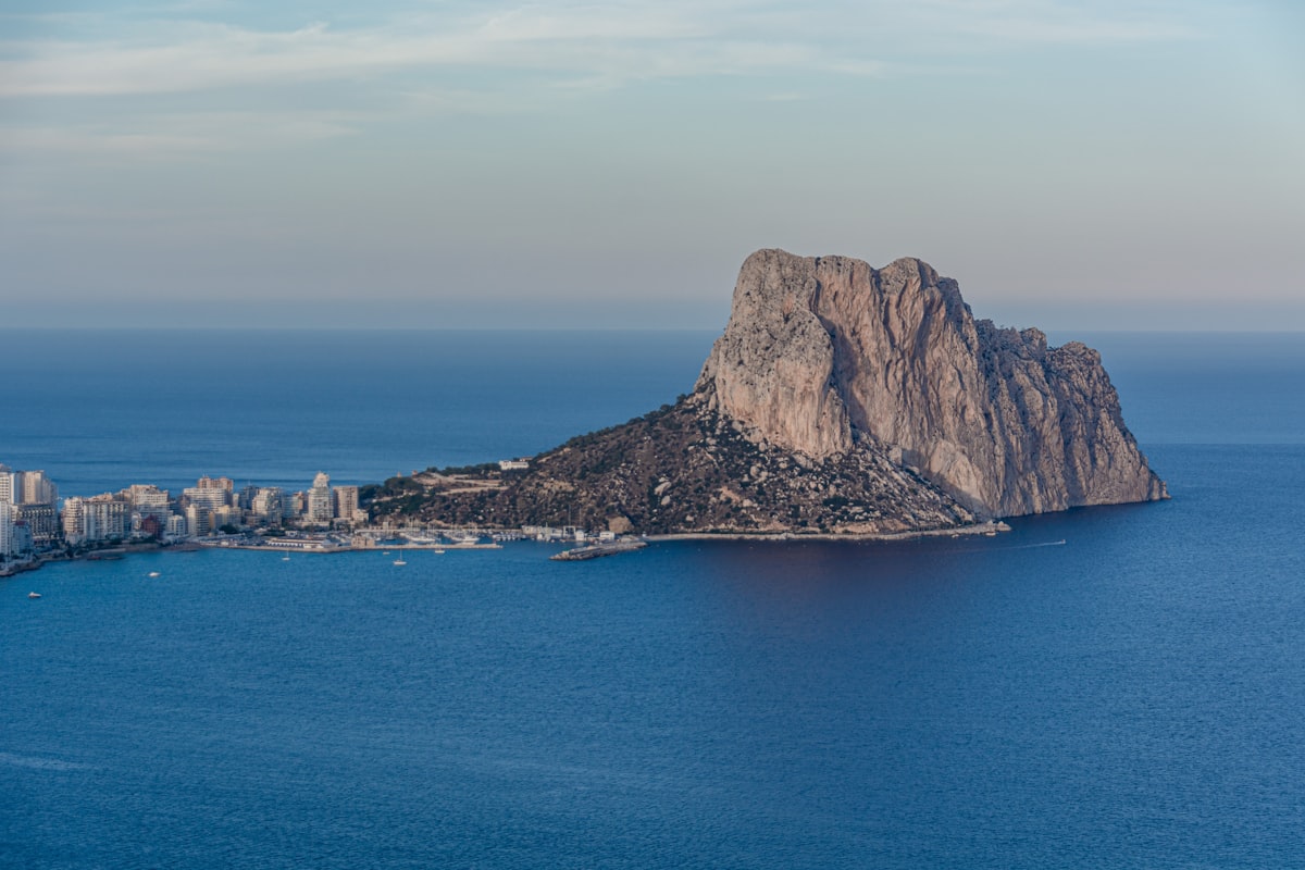 Peñón de Ifach rock formation in Calpe, Costa Blanca