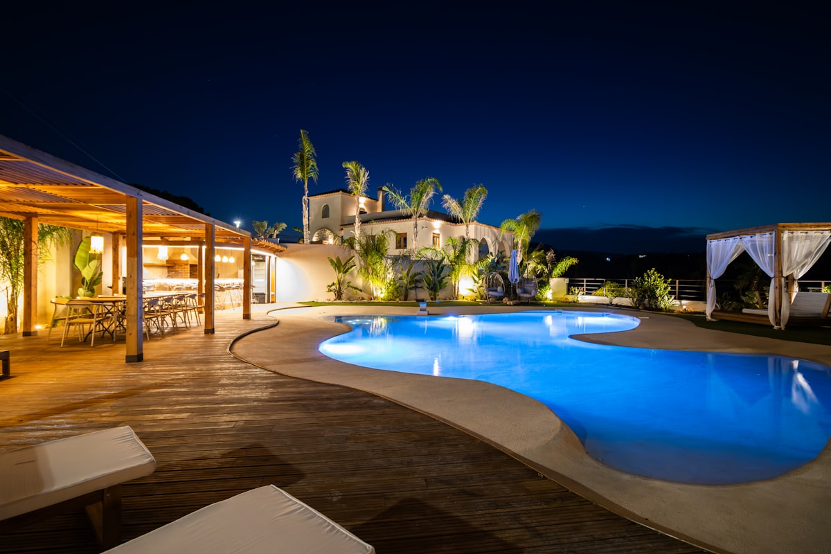 Terrace with sea view at luxury Costa Blanca villa