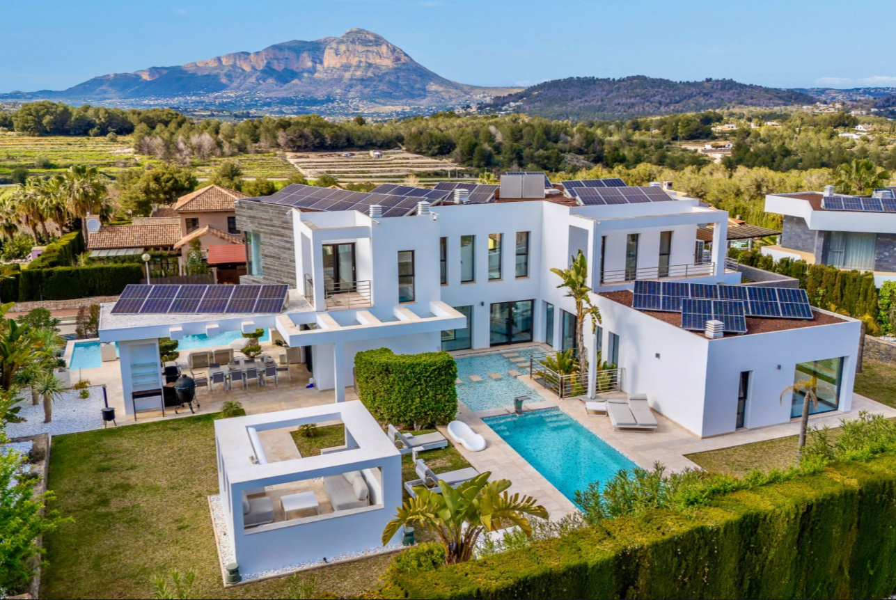 Luxury villa interior with premium finishes and natural lighting - Costa Blanca seafront property