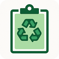 Icon depicting waste audits and diversion planning
