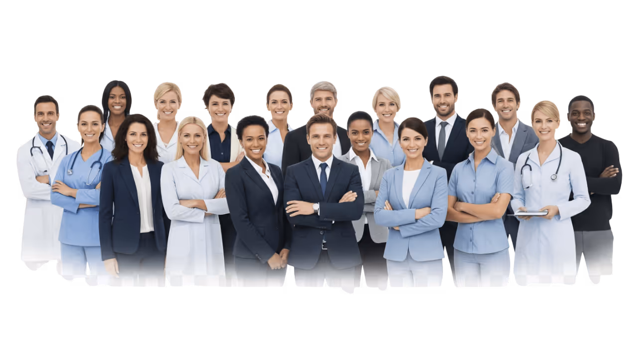 Profesionales de distintos sectores utilizando IA de Peaking para ventas, atención al cliente y agendado