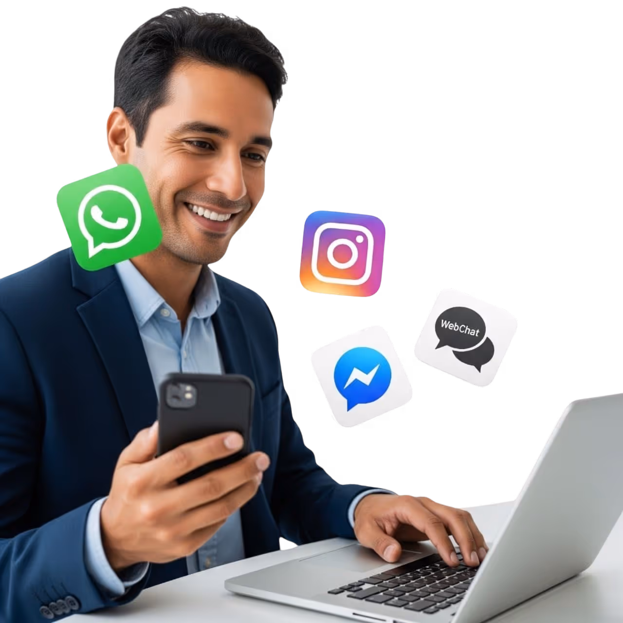 Agendado automatizado con inteligencia artificial para sesiones y citas, integrado a WhatsApp, CRM y calendario